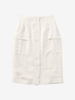 キートン(Kiton)のリネン ボタンフロントカーゴスカート SKIRTS / スカート