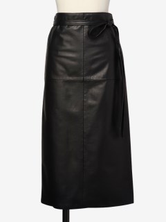 クルチアーニ(Cruciani)のカーフレザーラップスカート SKIRTS / スカート