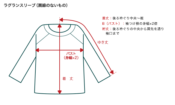 ラグランスリーブ
